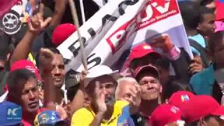 Thousands of Venezuelans show their support for president after attack