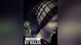 hand-knitted hat 🧶🧶 طاقية/ايس كاب تريكو Шапка для вязания @supermamahandmadebywalaa369