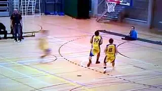belgium basketball player pierre-yves winkin misses 4 layups on own basket