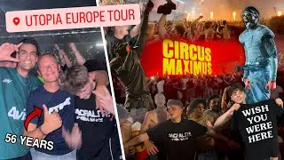 FRONT ROW + FIRST STOP😱 Travis Scott Utopia Tour Europe Vlog🌵🌍 | Jan