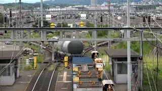 Rangierbahnhof mit Ablaufberg in der Schweiz
