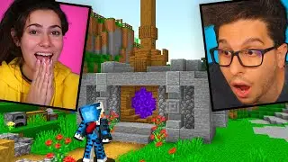 COSTRUIAMO UN PORTALE BELLISSIMO NEL NOSTRO MONDO - MINECRAFT