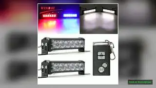 26 LED Police Strobe Lights Wireless Remote Car Grill Warning Emergency Lamp Auto Stroboscope