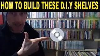 How to build cheap D.I.Y Physical Media shelving for CD's, Blu rays, 4Ks, and Vinyl & Unboxing!!!