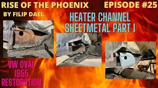 EPISODE #25 HOW TO REMOVE RUST ON A VW BEETLE HEATER CHANNEL.