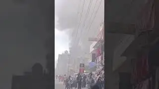 Pothys Silks Showroom Fire in Coimbatore &ndash;Shocking Visuals #PothysSilks#coimbatore