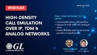 High density call emulation over IP TDM Analog networks