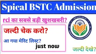SPECIAL BSTC 1ST MERIT LIST 2025 | SPECIAL BSTC ki Merit List Kaise Dekhe || Document Verification