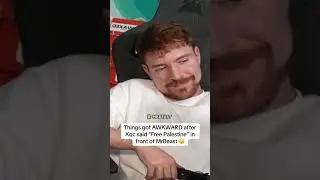 Ситуация стала НЕЛОВКОЙ после того, как Xqc сказал &laquo;Освободите Палестину&raquo; перед MrBeast 😯 #mrbeas...