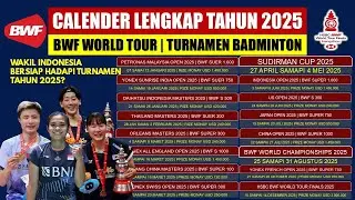 Calender Lengkap BWF World Tour Tahun 2025: Januari sampai Desember 2025