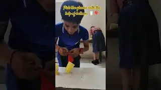 Balloon-glass activity 🥛🎈#viral #school #ytshorts#shorts #shortvideo