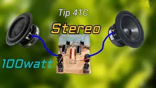 Mini amplifier tip41 Stereo 12volt