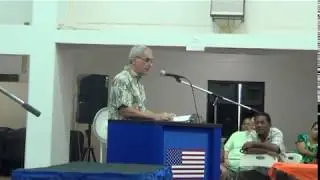 Ambassador Riley in Chuuk, FSM