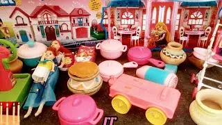 4 Minutes Satisfying with Unboxing Pink Double Bed Toy,Cute Bath Toys Set Reviews | asmr 