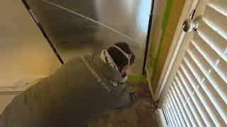 How to prep a concrete floor for tile installation #flooring #demo #viral  