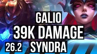 GALIO vs SYNDRA (MID) | Good KDA: 14/1/16, 39K damage | KR Master | 26.2