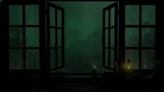 Soft Rain Outside the Open Window | Relaxing Ambience for Stress Relief & Sleep 😴🌧️