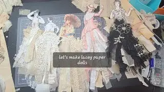 Creating Lacey Paper Dolls Tiktok Replay @JunkJournalJoy @MiCottageCrafts