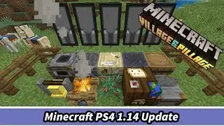 MINECRAFT PS4 VILLAGE & PILLAGE 1.14 UPDATE✔️