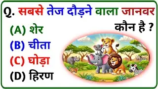 सबसे तेज दौड़ने वाला जानवर कौन है Gk Question Gk In Hindi Interesting Gk Question General Knowledge 