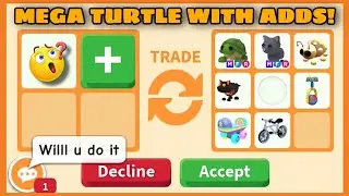 WOAH!!🤑🤑 THEY OFFERED MEGA TURTLE WITH ADDS!! + WIN FOR MY GOLDEN UNICORNS IN ADOPT ME