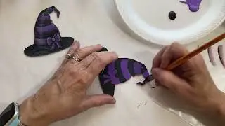 Paint the Dollar Tree Witch Hat Ornament