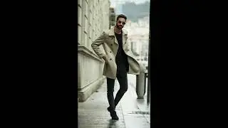 LONG COAT FOR MENS 🖤 #shorts #youtubeshorts #trending #fashion
