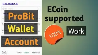 ProBit wallet এ account বানানোর সহজ নিয়ম || ECoin supported || 2020