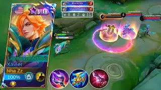 XAVIER STUN COUNTER HILDA ROAM! XAVIER TOP1 GLOBAL BUILD AND EMBLEM 2025 | MOBILE LEGENDS