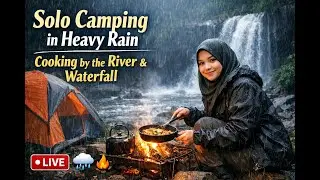 &ldquo;Rainy Solo Camping Adventure | Wilderness Cooking Near River & Waterfall&rdquo;