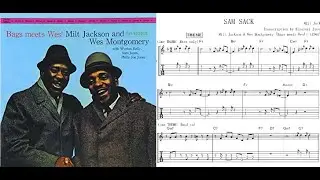 「SAM SACK」(F  BLUES)- Wes Montgomery【Jazz Guitar Transcription TAB】【PDF Free Download】