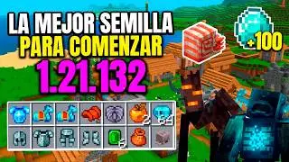 ✅ La MEJOR SEMILLA de MINECRAFT 1.21.132 BEDROCK para COMENZAR