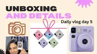 UNBOXING||Instax mini SE||Camera||Full information||How to use||Dailyvlogday5||Leesha katar