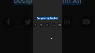 Glowing Social Icons | Sami Ali