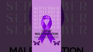 💜 September is Chiari Malformation Awareness Month! 💜 - #shorts