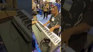 Kris Nicholson on the Viscount Legend 70s 88 Stage Piano at Namm 2024