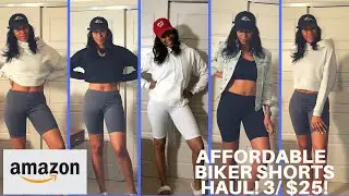 Amazon Biker Shorts?! Affordable and Cute! Tall girl Friendly!