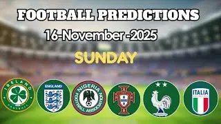 FOOTBALL PREDICTIONS TODAY 16 NOVEMBER WORLD CUP QUALIFIERS I BETTING TIPS | KICKIQ 