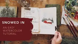 Простой урок по рисованию акварелью — идеально подходит для акварельного дневника | Приём для рис...
