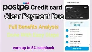 How to Clear Payment Due on POSTPE??  Credit Card benefits🤗👏👏
