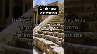 Cincinnatus' Dictatorship #RomanEmpire #HistoryFacts #AncientWorld