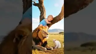SHOCKING Survival Story Lion and Cat Save Baby's Life