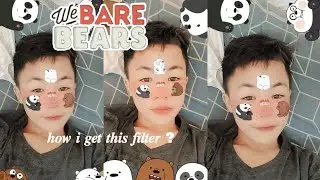How to get we bare bear filter | paano makuha ang we bare bear filter sa IG ( instagram )
