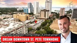 Stunning Downtown St. Pete Townhome! (Soaring Ceilings, Private Garage & 2 Balconies!)