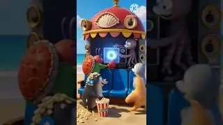 Crab Cinema Chaos | Funny 3D Cartoon Video | Beach Comedy Animation #funny