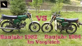Simson S51 Bj.1982 vs Bj.1984 im Vergleich/Unterschiede/Soundcheck😍