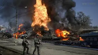 Ukraine Tension!!! HIMARS Rocket Brutal Attack Blow Up Train Carriages Contain Russian Troops & Ammo