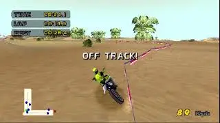 Motocross Mania PS1 Longplay - Okay Motocross Racing Game