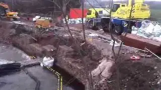 Otterspool weir Stockport Hydro River Goyt Flood Damage