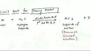 4. Limit Test of Heavy Metals